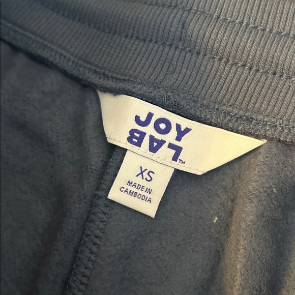 Women's Navy Dusk Blue Jogger Pants Barrel JoyLab XS NEW Fleece Sweatpant Lounge - Picture 8 of 8